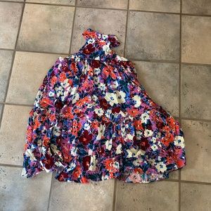 Floral vici halter top dress